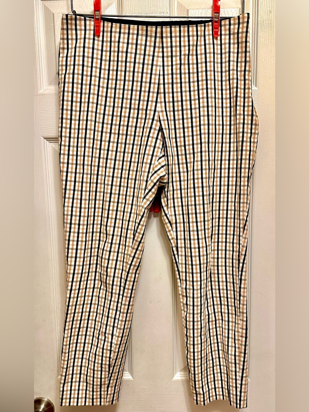 a new day Beige Black and White Plaid Men’s Pants